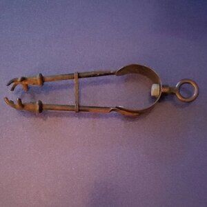 Antique Copper Ember Tongs or Coal Nips